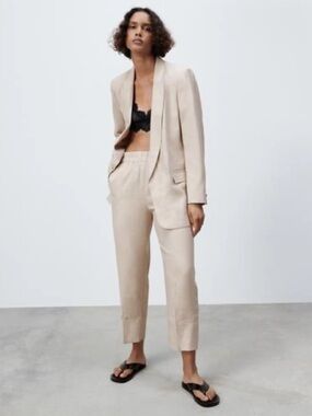 NWT Zara Satin-Effect Blazer